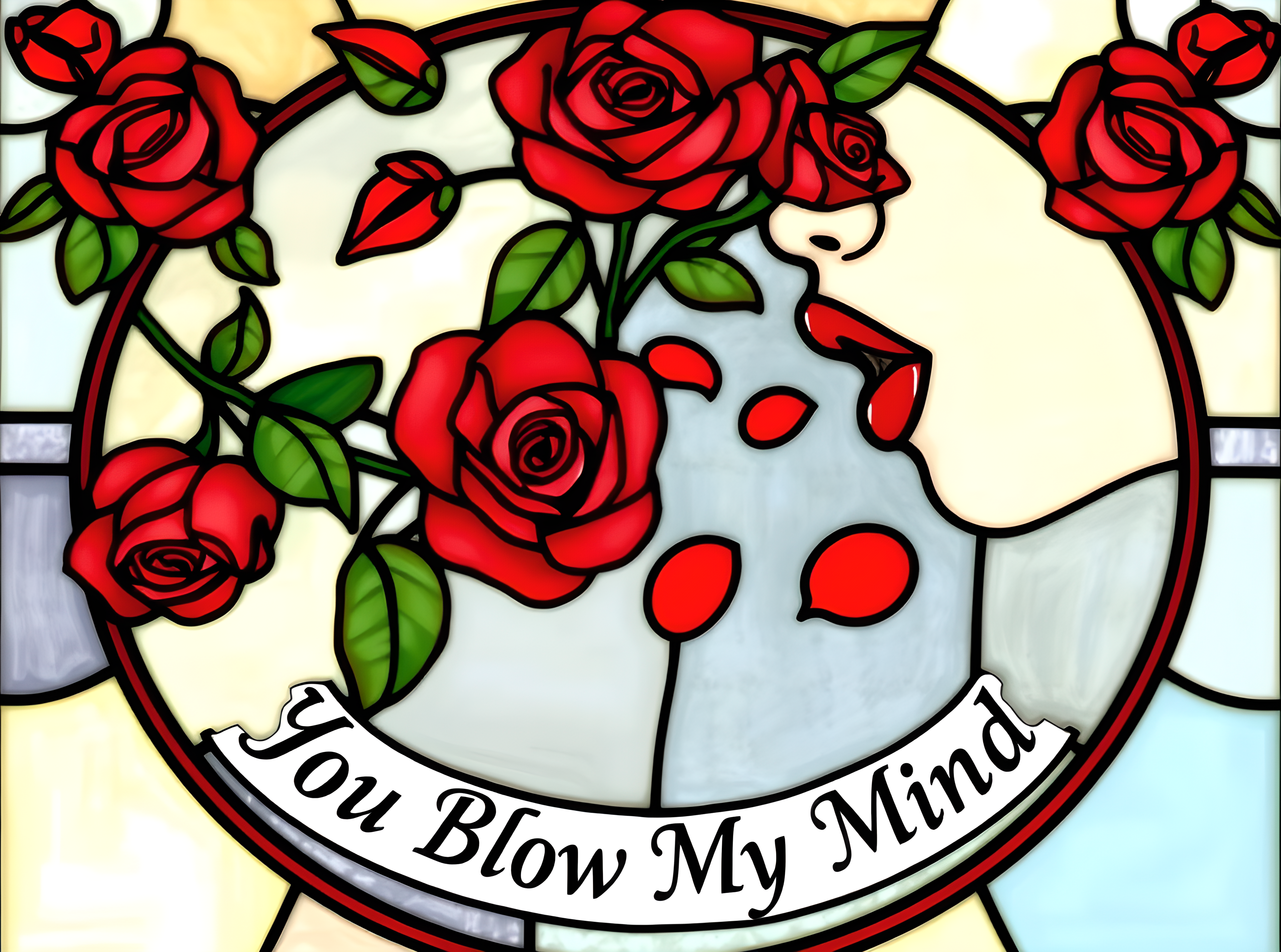 You Blow My Mind Lady with Red Roses
