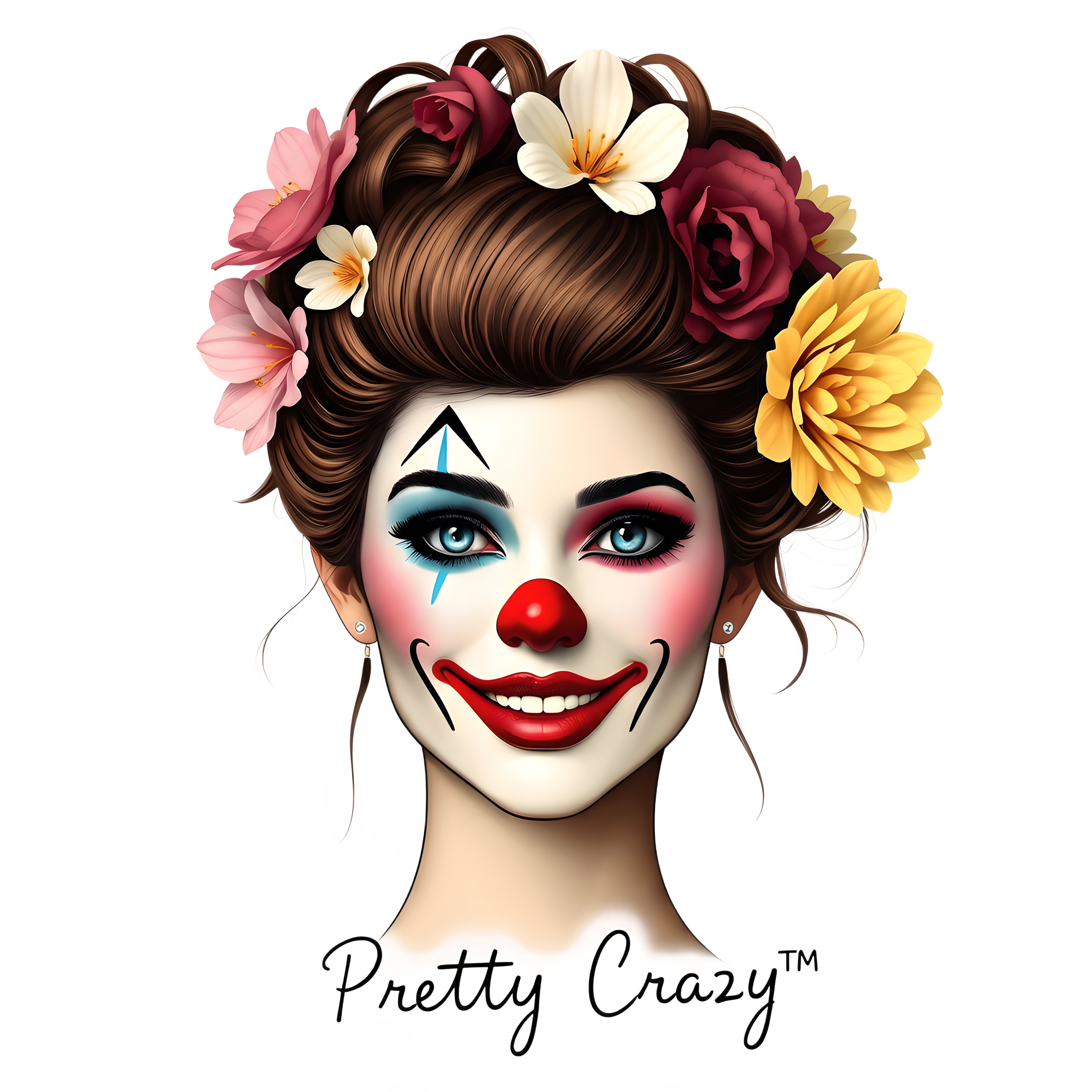 Pretty Crazy Clown Beauty