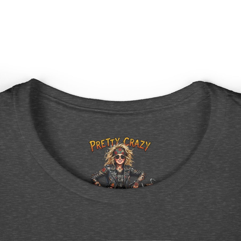 Pretty Crazy Rocker Woman T-shirt Graphic Design product type