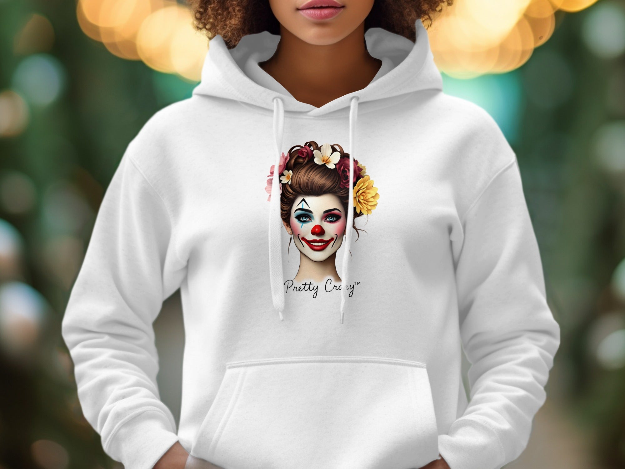 Pretty Creepy Clown Artwork Women's Hoodie