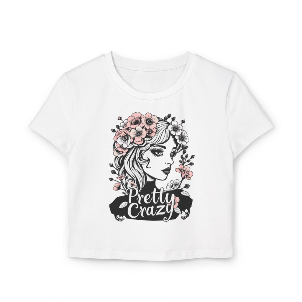 Pretty Crazy Floral Design Short-Sleeve T-Shirt