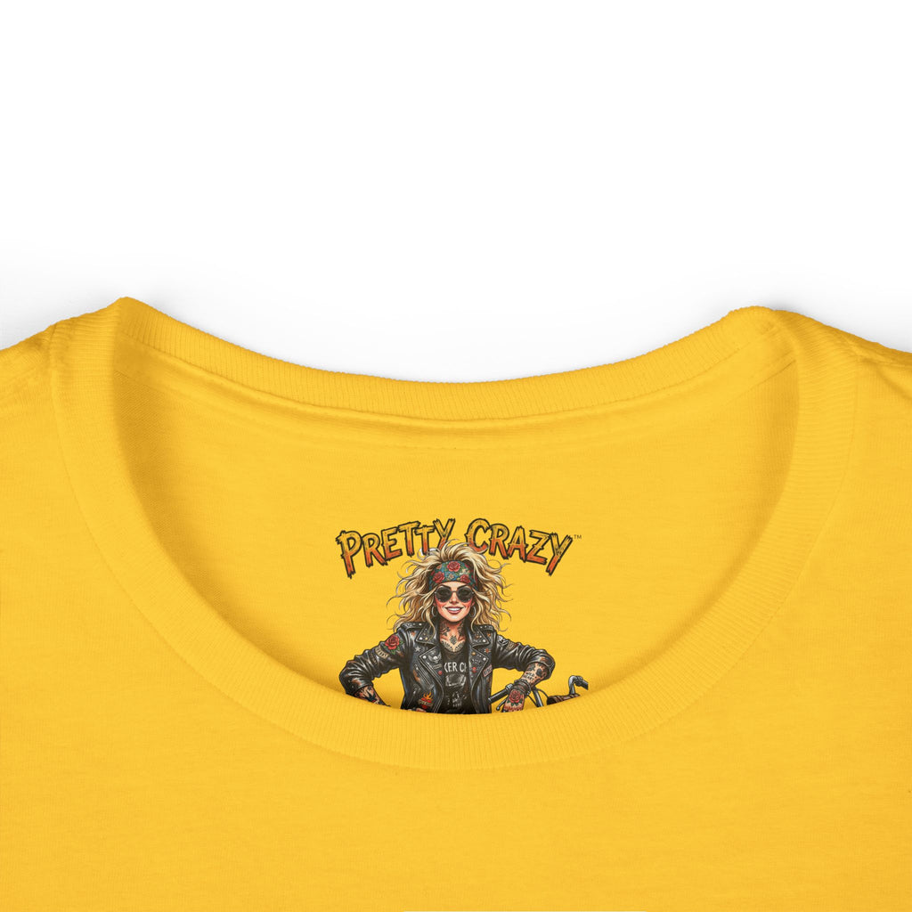Pretty Crazy Rockstar Biker Girl Yellow product type