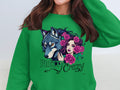 Wolf Woman Pretty Crazy Floral Graphic Artistic Design product type