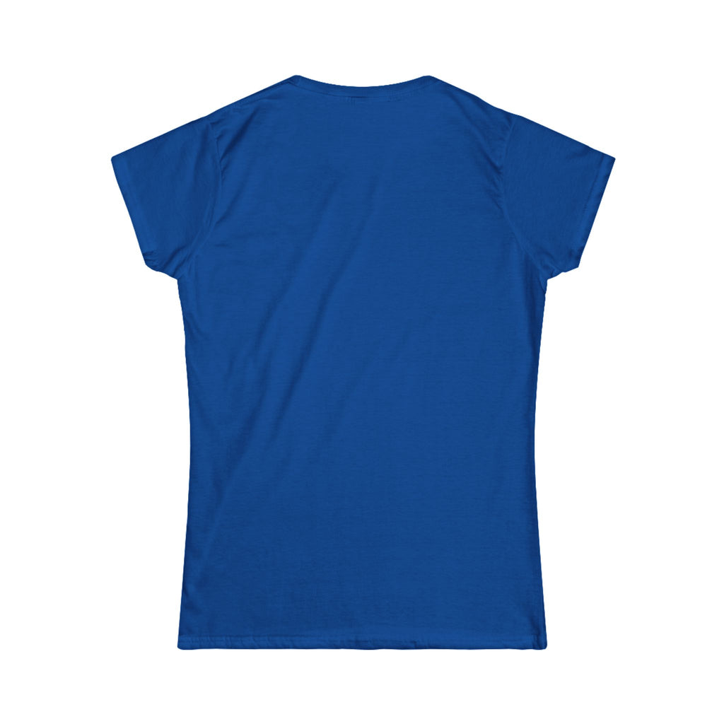 Vibrant Solid Royal Blue Short Sleeve Tee Back View product type