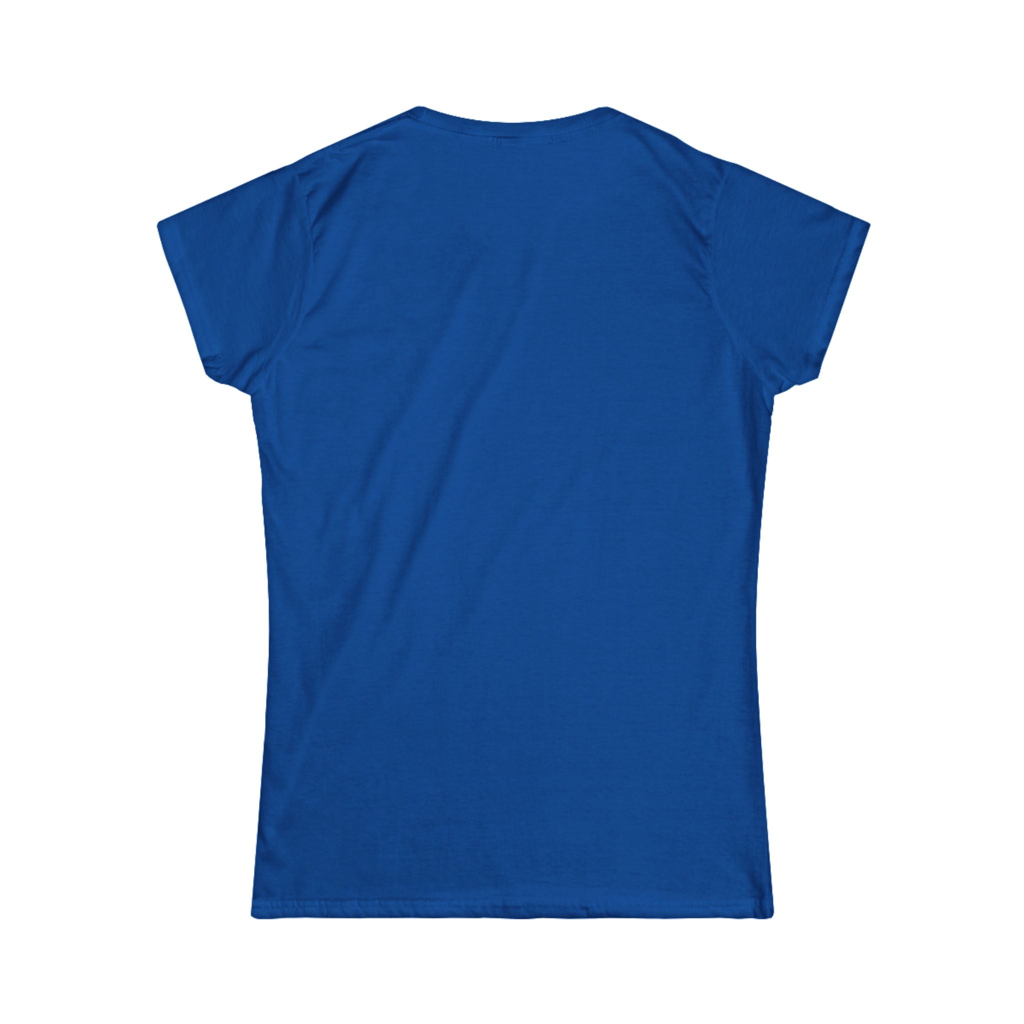 Vibrant Solid Royal Blue Short Sleeve Tee Back View product type