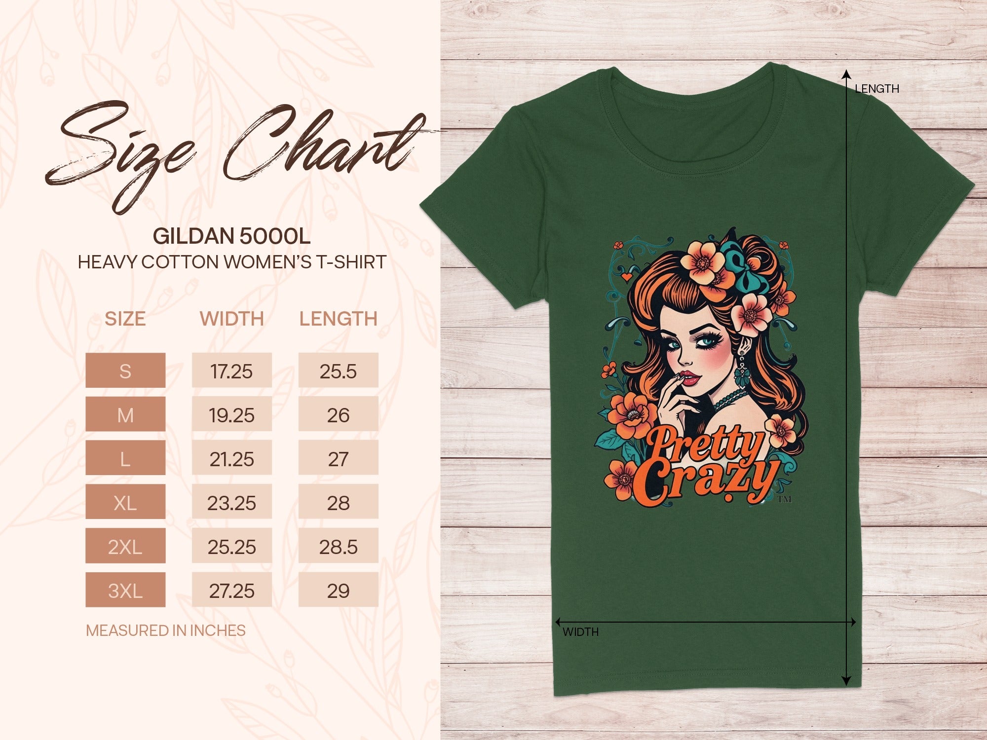 Pretty Crazy Graphic Design Gildan 5000L Women's Shirt