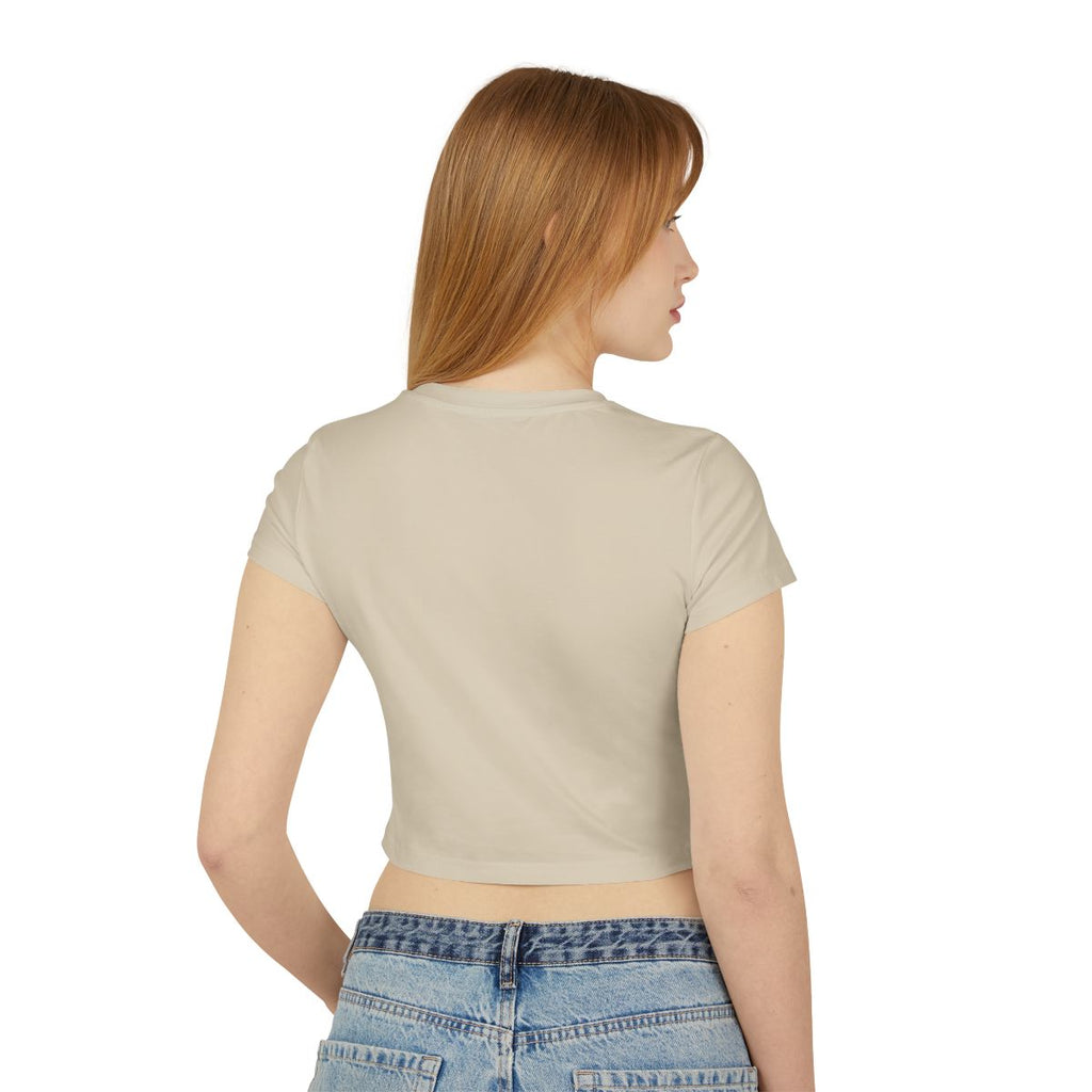 Stylish Back View Beige Crop Top for Women Fashion Product