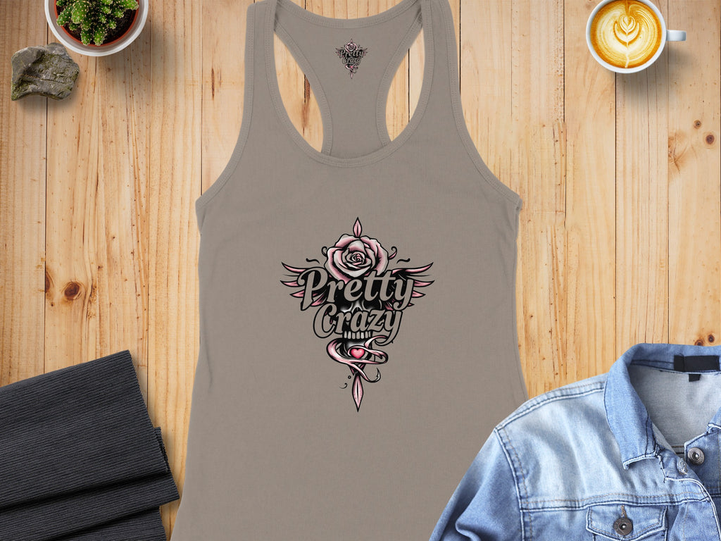 Pretty Crazy Print Graphic Women's Tank Top