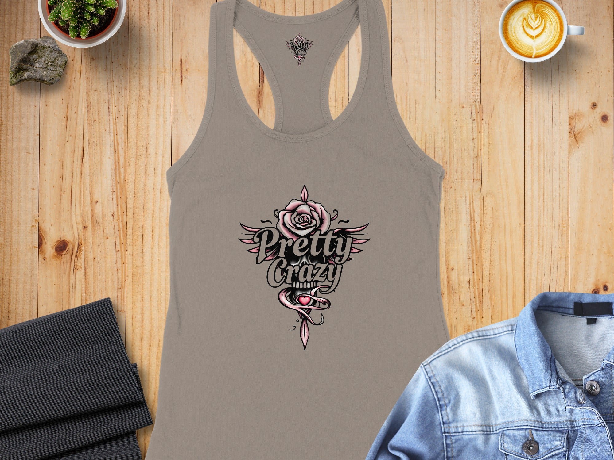 Pretty Crazy Print Graphic Women's Tank Top